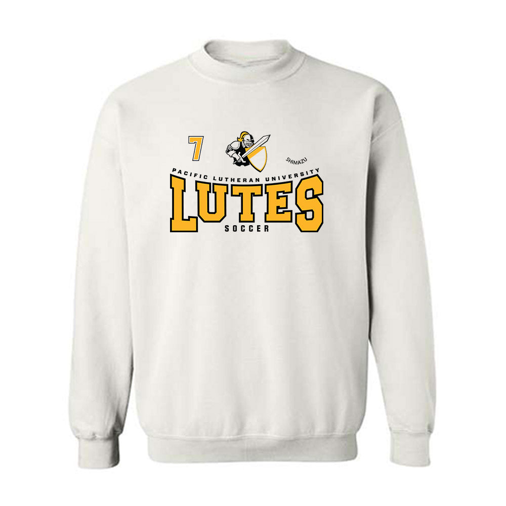 PLU - NCAA Men's Soccer : Yuta Shimazu - Classic Fashion Shersey Crewneck Sweatshirt-0