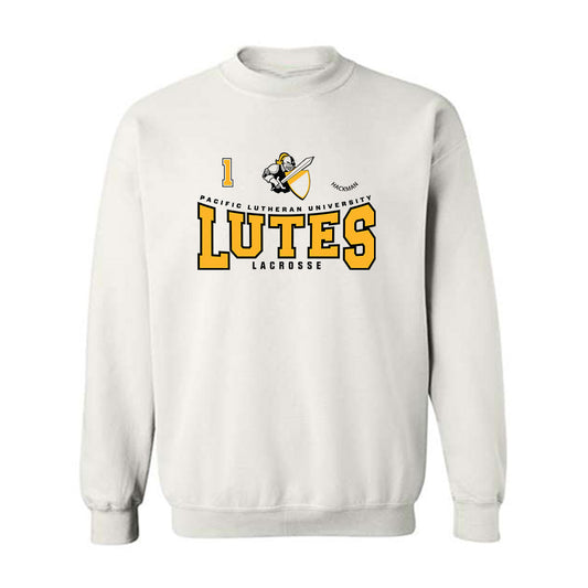 PLU - NCAA Women's Lacrosse : Paige Hackman - Classic Fashion Shersey Crewneck Sweatshirt-0