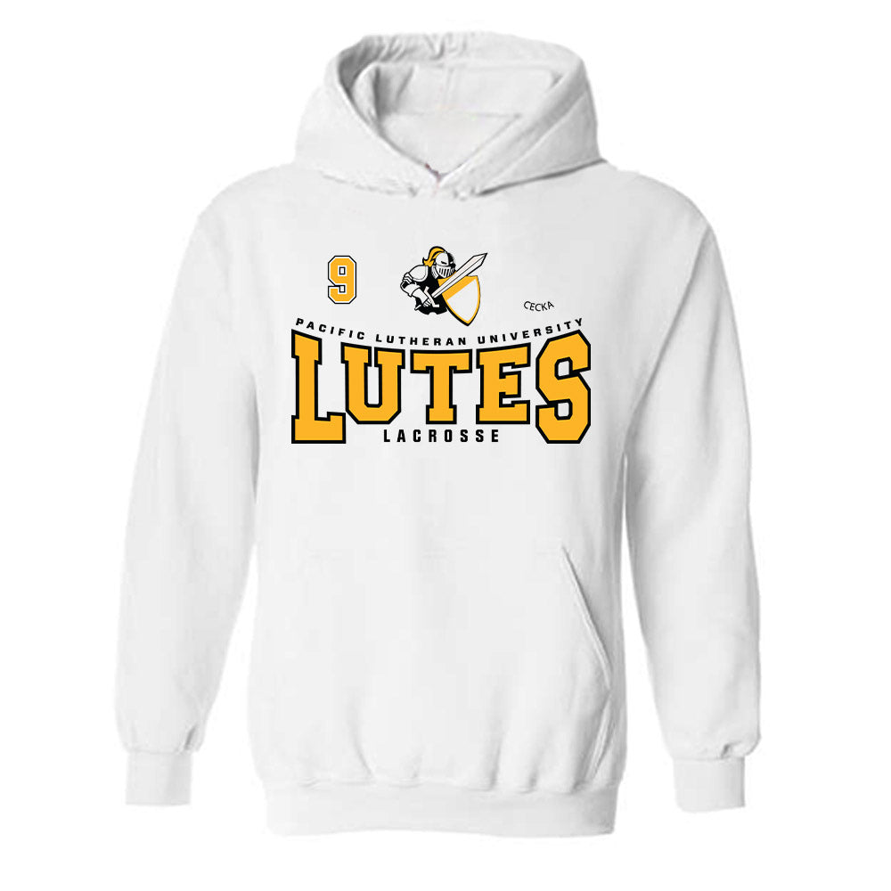 PLU - NCAA Women's Lacrosse : Gracie Cecka - Classic Fashion Shersey Hooded Sweatshirt-0