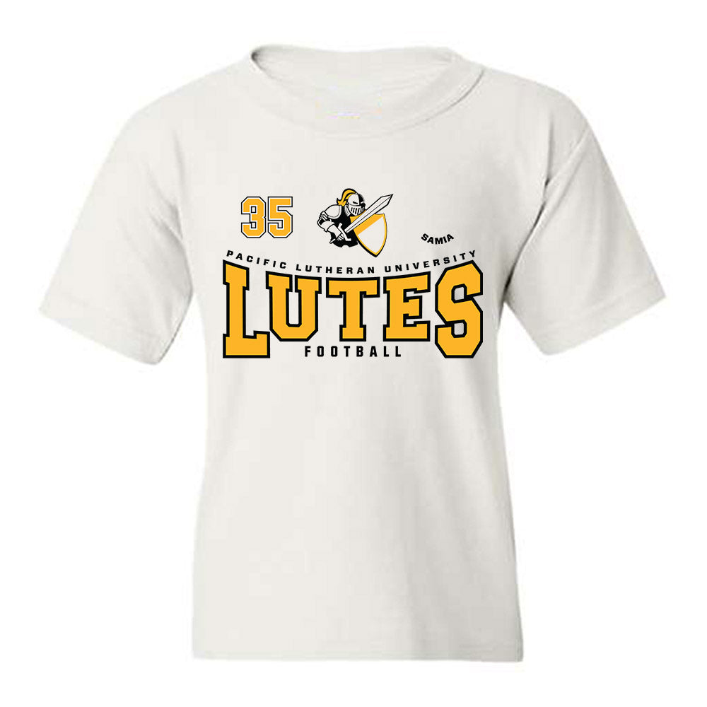 PLU - NCAA Football : Marcus-John Samia - Classic Fashion Shersey Youth T-Shirt-0