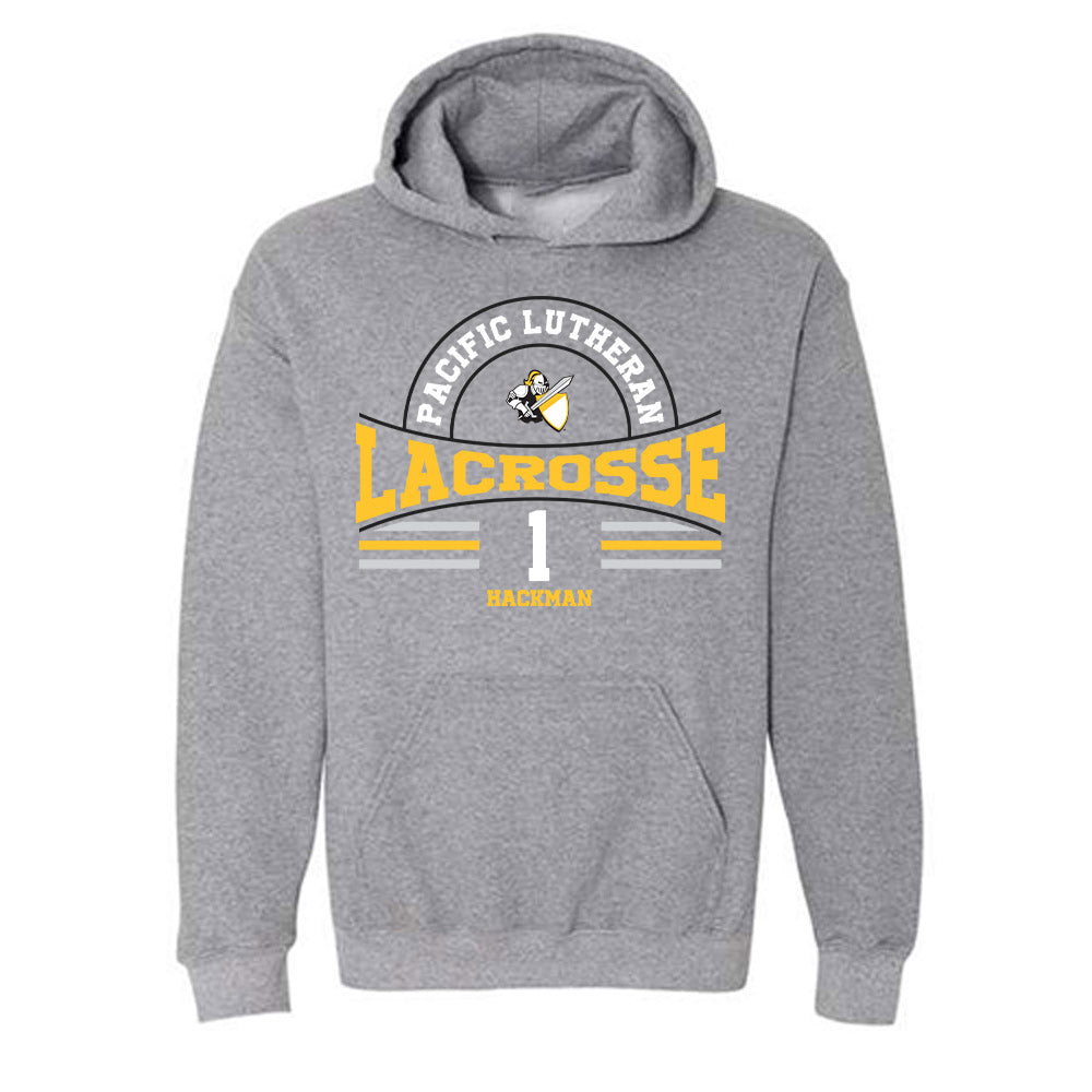 PLU - NCAA Women's Lacrosse : Paige Hackman - Classic Fashion Shersey Hooded Sweatshirt-0