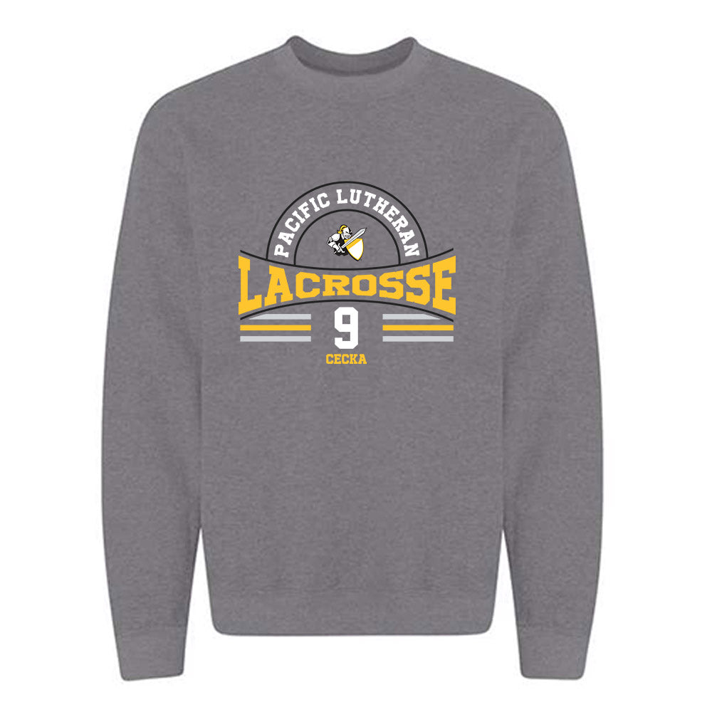 PLU - NCAA Women's Lacrosse : Gracie Cecka - Classic Fashion Shersey Crewneck Sweatshirt-0
