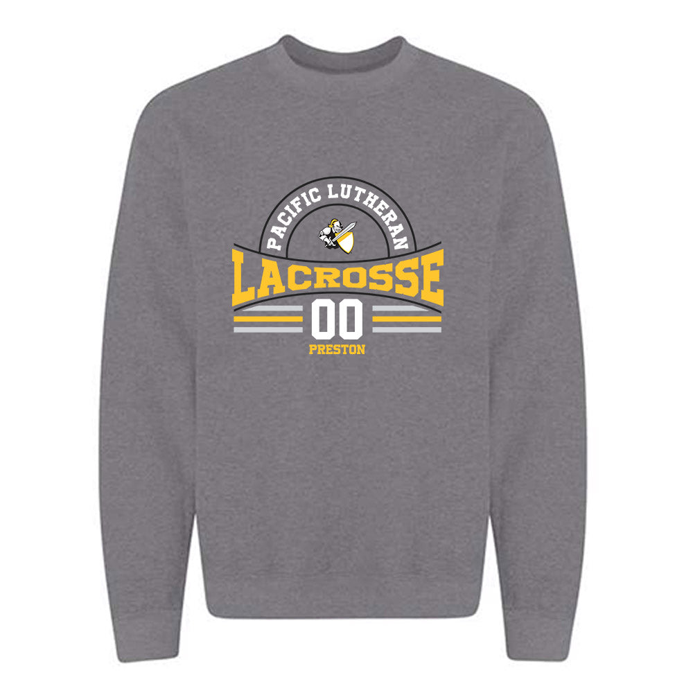 PLU - NCAA Women's Lacrosse : Audrey Preston - Classic Fashion Shersey Crewneck Sweatshirt-0