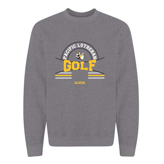 PLU - NCAA Women's Golf : Emily Alicea - Classic Fashion Shersey Crewneck Sweatshirt-0