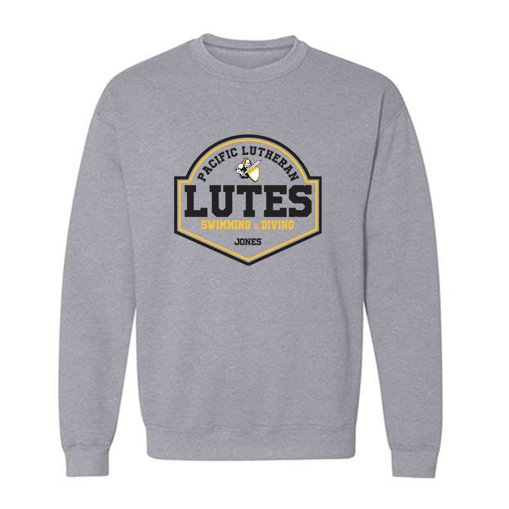 PLU - NCAA Men's Swimming & Diving : Gregory Jones - Classic Fashion Shersey Crewneck Sweatshirt-0