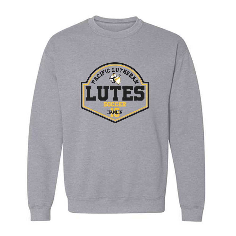 PLU - NCAA Men's Soccer : Elijah Hamlin - Classic Fashion Shersey Crewneck Sweatshirt-0