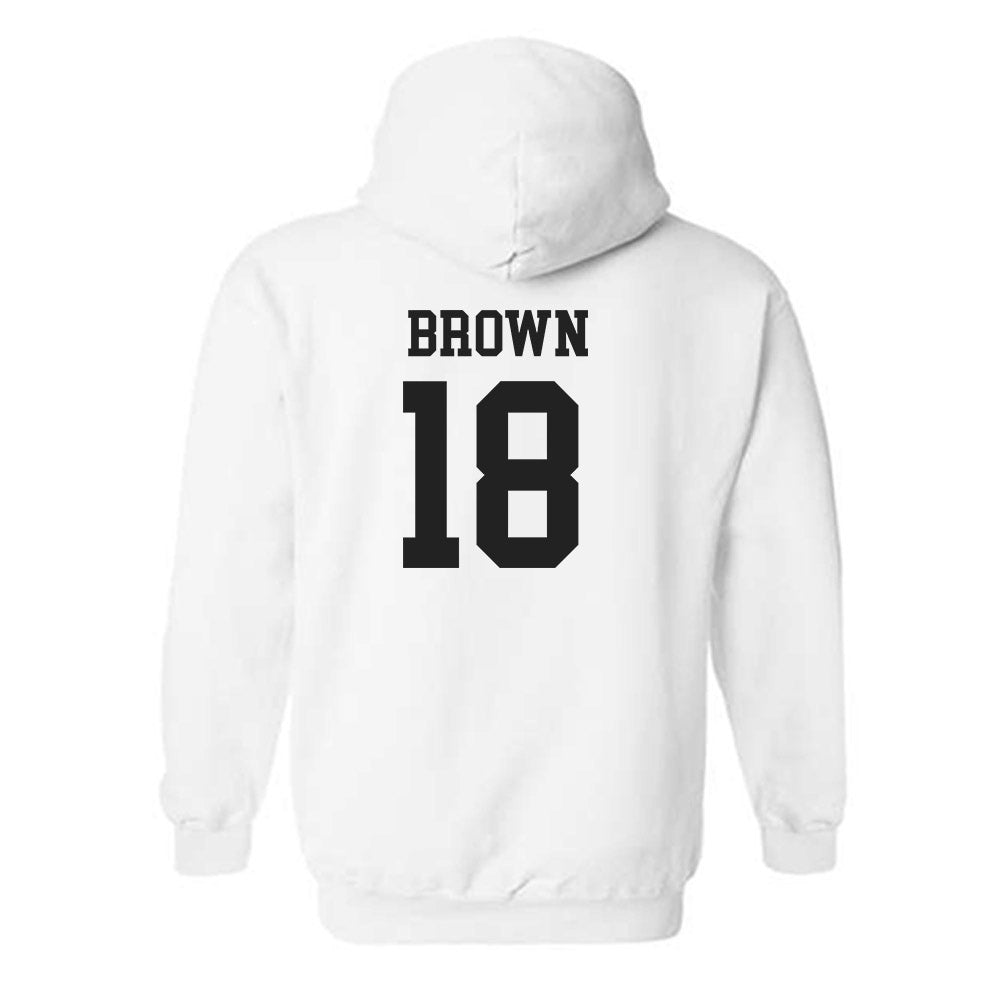 PLU - NCAA Men's Soccer : Troy Brown - Classic Shersey Hooded Sweatshirt-1