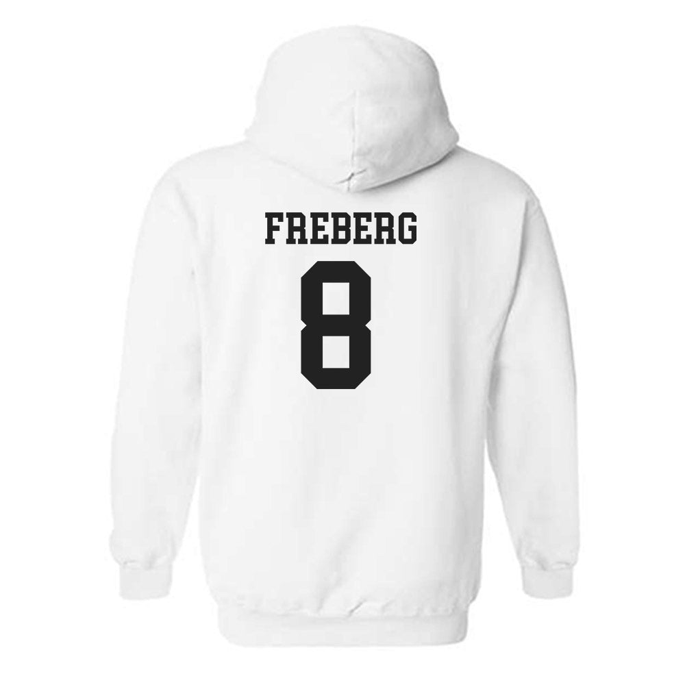 PLU - NCAA Women's Volleyball : Clarise Freberg - Classic Shersey Hooded Sweatshirt-1