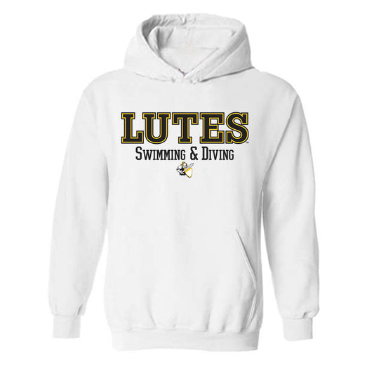 PLU - NCAA Men's Swimming & Diving : Vyron Domingo - Classic Shersey Hooded Sweatshirt-0