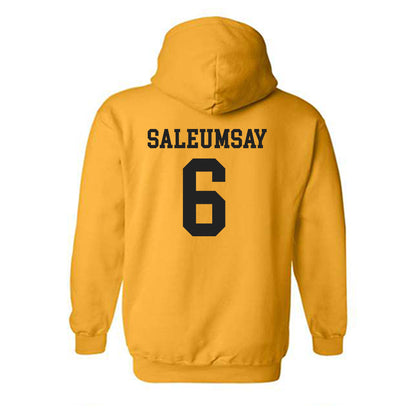PLU - NCAA Football : Kaidyn Saleumsay - Classic Shersey Hooded Sweatshirt-1