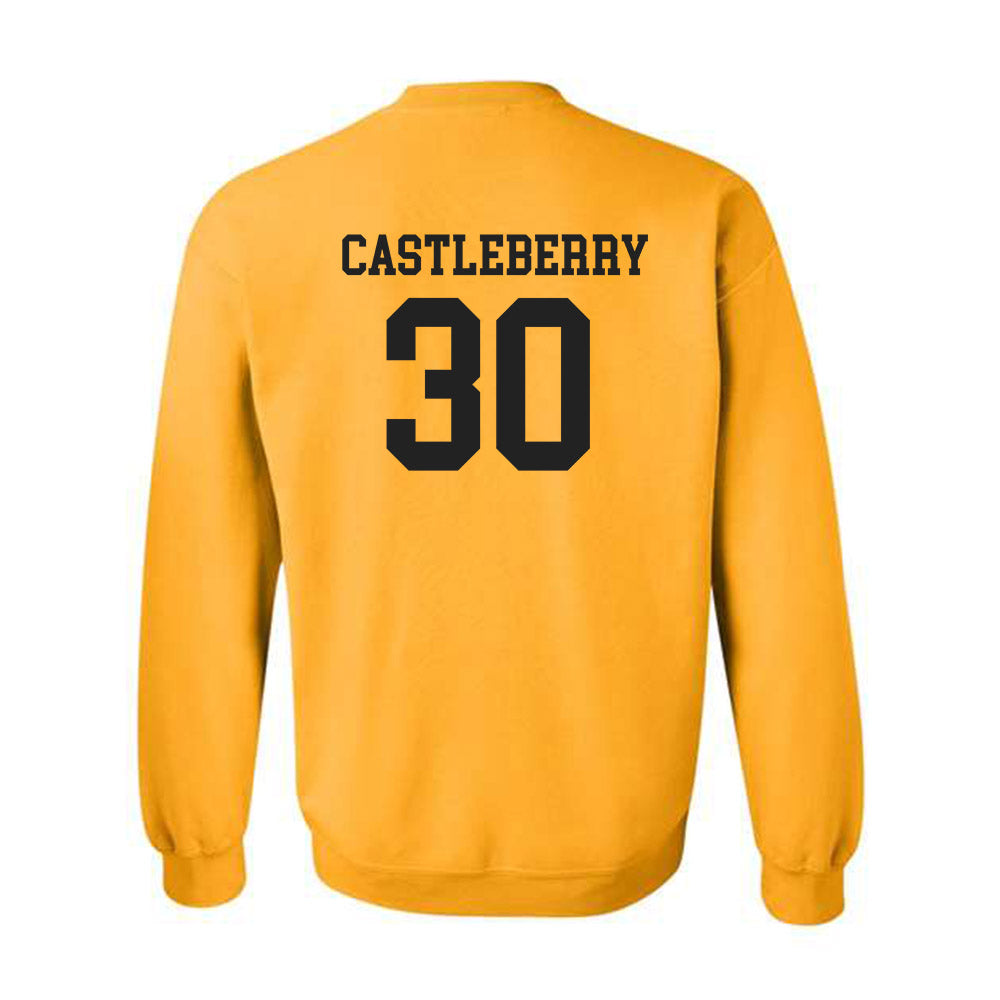 PLU - NCAA Football : David Castleberry - Classic Shersey Crewneck Sweatshirt-1