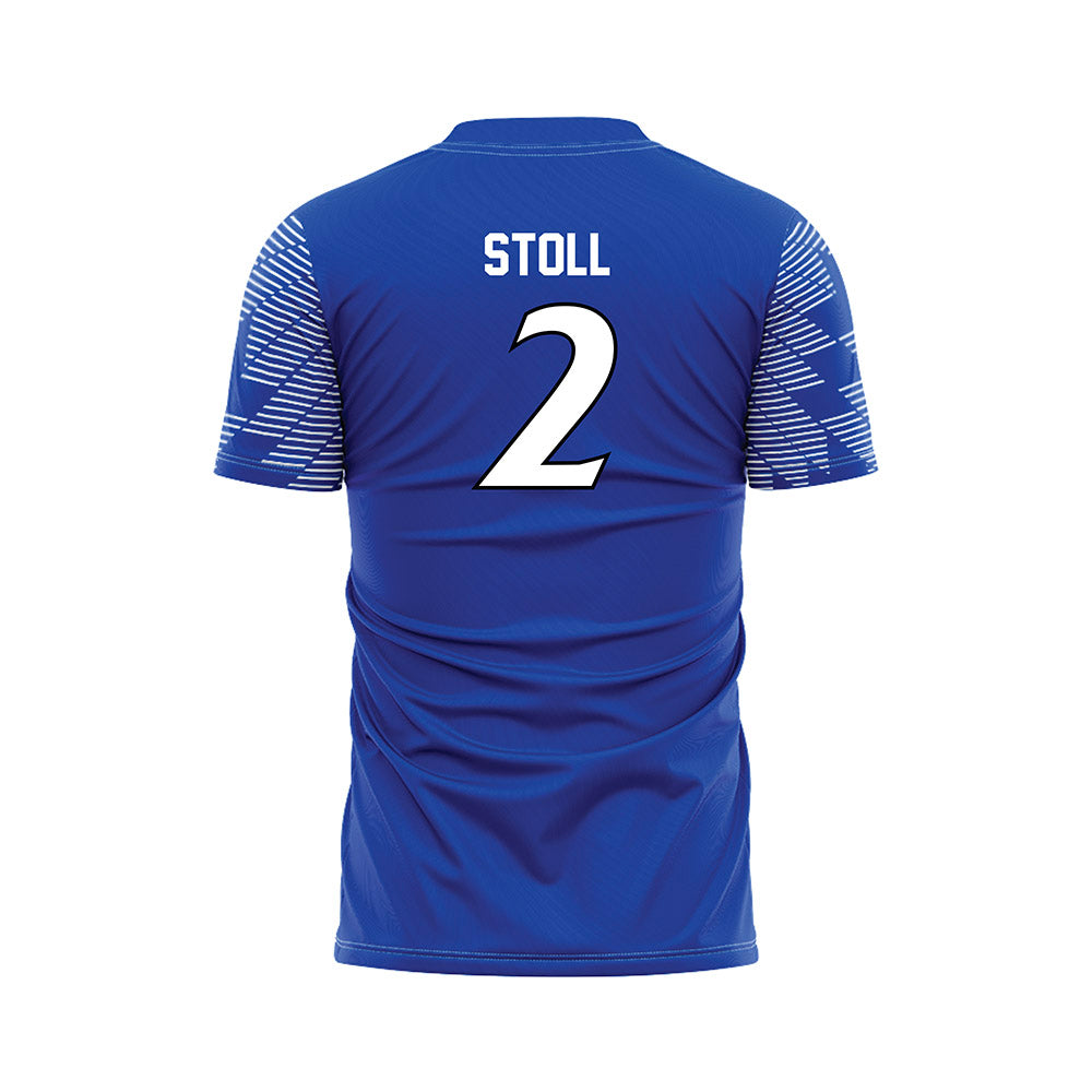 UNC Asheville - NCAA Women's Soccer : Campbell Stoll - Royal Soccer Jersey-1