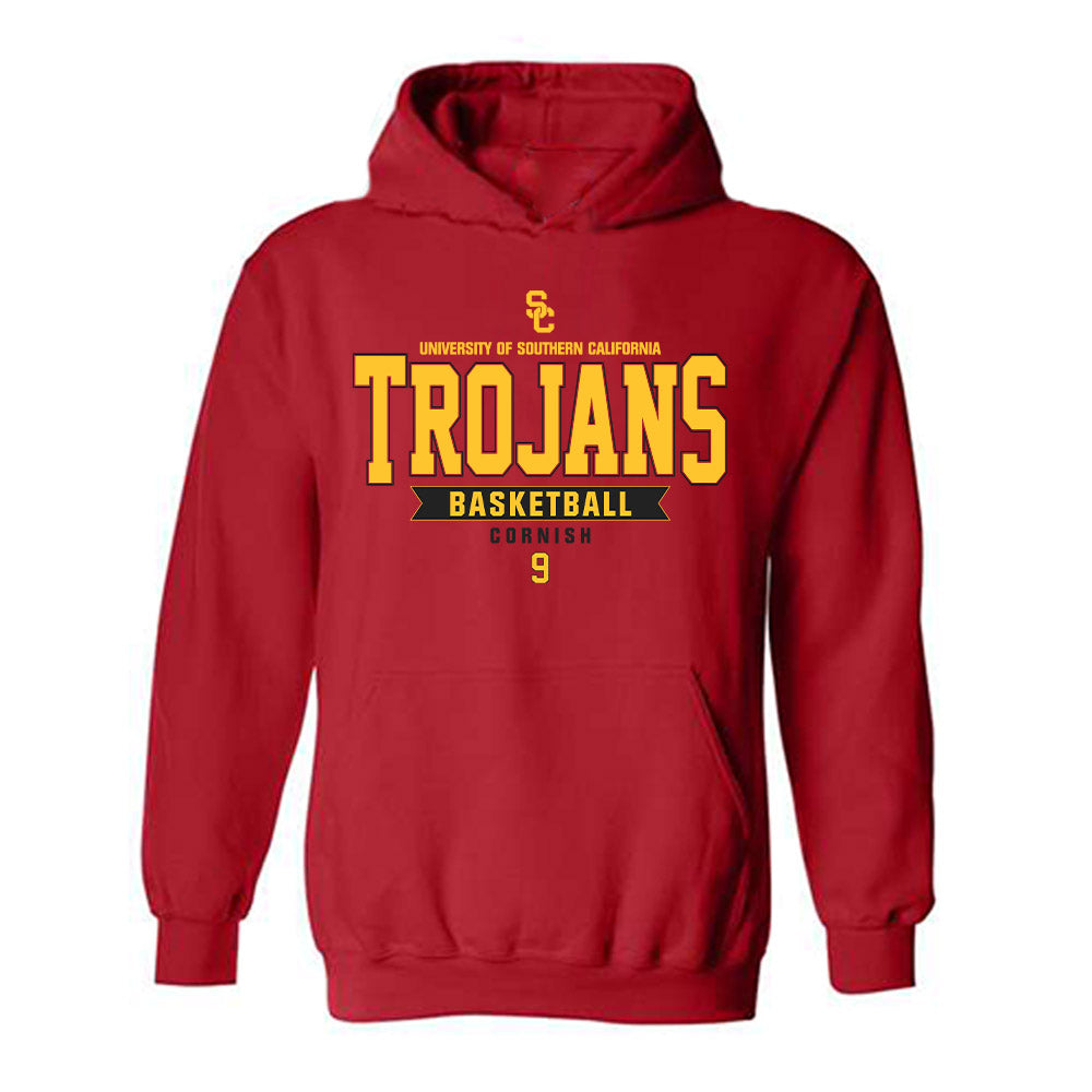 USC - NCAA Men's Basketball : Ryan Cornish - Classic Fashion Shersey Hooded Sweatshirt-0