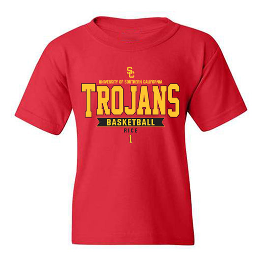 USC - NCAA Men's Basketball : Rodney Rice - Classic Fashion Shersey Youth T-Shirt-0