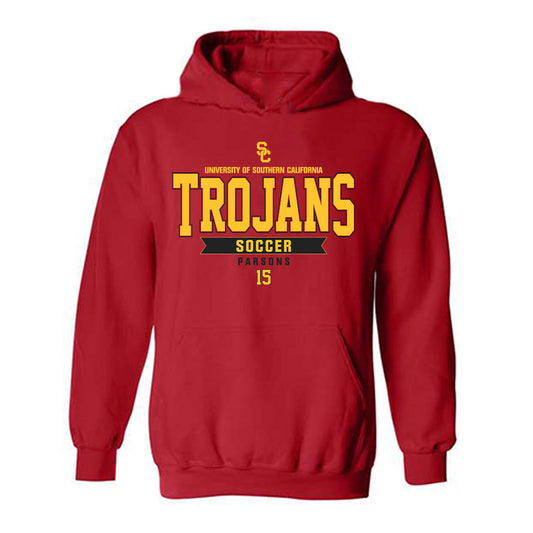 USC - NCAA Women's Soccer : Alyssa Parsons - Classic Fashion Shersey Hooded Sweatshirt-0