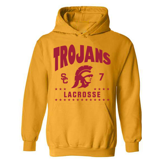 USC - NCAA Women's Lacrosse : Summer Glenday - Classic Fashion Shersey Hooded Sweatshirt-0