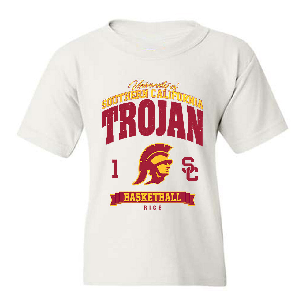 USC - NCAA Men's Basketball : Rodney Rice - Classic Fashion Shersey Youth T-Shirt-0