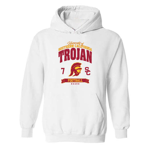 USC - NCAA Football : Sam Huard - Classic Fashion Shersey Hooded Sweatshirt-0