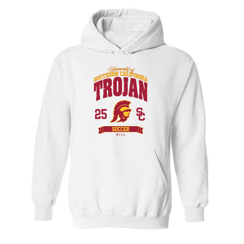 USC - NCAA Women's Soccer : Jordan Hill - Classic Fashion Shersey Hooded Sweatshirt-0