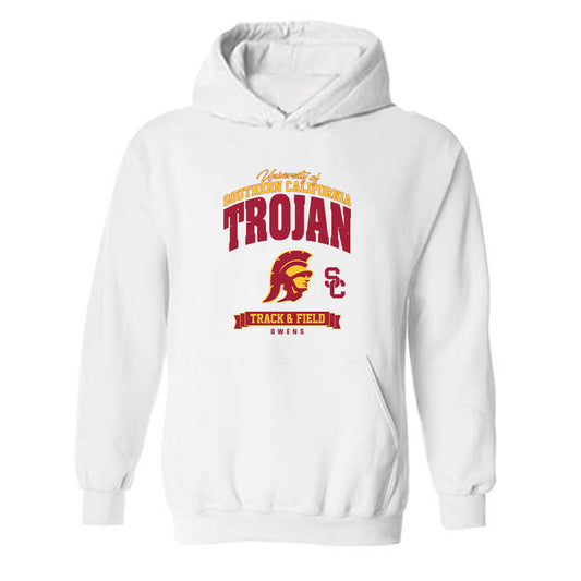 USC - NCAA Women's Track & Field : Karyssa Owens - Classic Fashion Shersey Hooded Sweatshirt-0