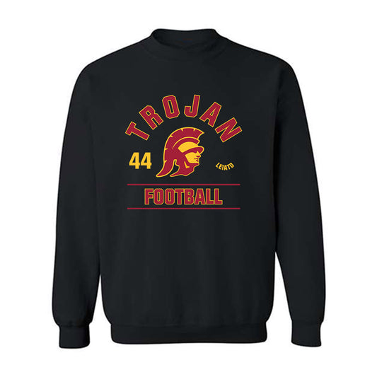 USC - NCAA Football : Manoah Leiato - Classic Fashion Shersey Crewneck Sweatshirt-0