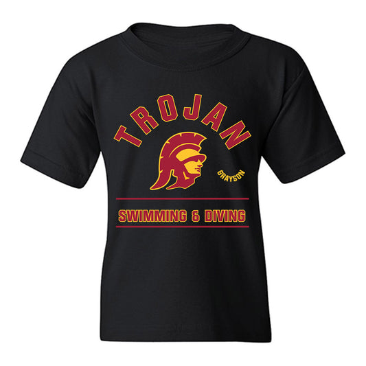 USC - NCAA Men's Swimming & Diving : Derrick Grayson - Classic Fashion Shersey Youth T-Shirt-0