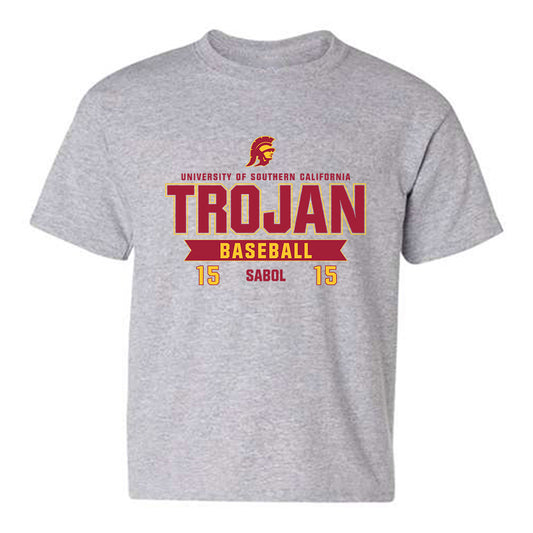 USC - NCAA Baseball : Jarett Sabol - Classic Fashion Shersey Youth T-Shirt-0