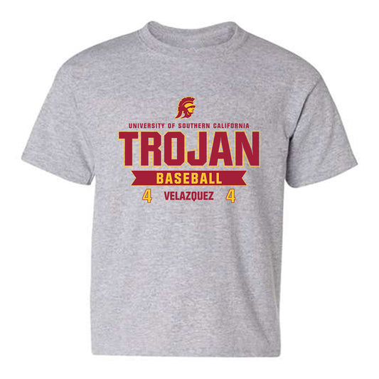 USC - NCAA Baseball : Diego Velazquez - Classic Fashion Shersey Youth T-Shirt-0