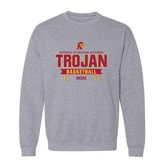 USC - NCAA Women's Basketball : Sara Okeke - Classic Fashion Shersey Crewneck Sweatshirt-0