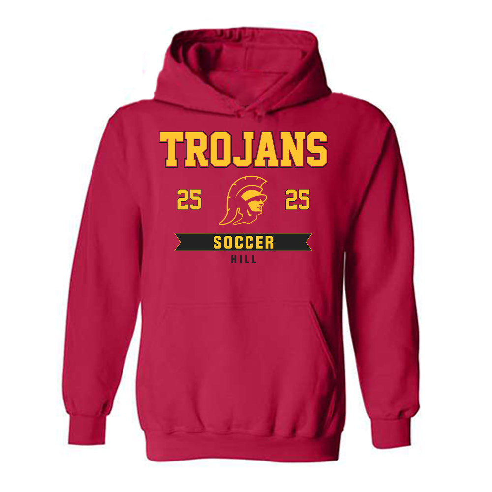 USC - NCAA Women's Soccer : Jordan Hill - Classic Fashion Shersey Hooded Sweatshirt-0