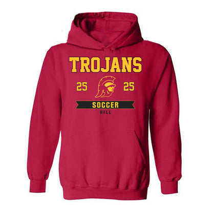 USC - NCAA Women's Soccer : Jordan Hill - Classic Fashion Shersey Hooded Sweatshirt-0