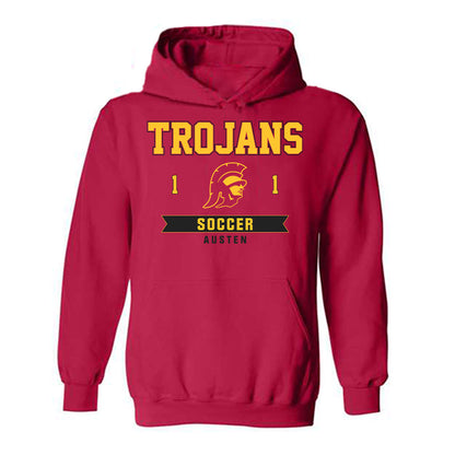 USC - NCAA Women's Soccer : Annabel Austen - Classic Fashion Shersey Hooded Sweatshirt-1