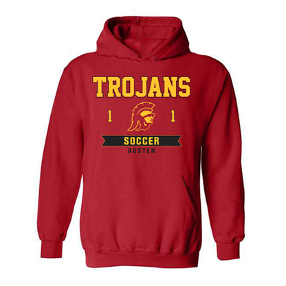 USC - NCAA Women's Soccer : Annabel Austen - Classic Fashion Shersey Hooded Sweatshirt-0