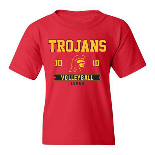 USC - NCAA Women's Volleyball : Quinn Loper - Classic Fashion Shersey Youth T-Shirt-0