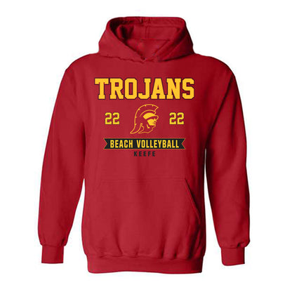 USC - NCAA Beach Volleyball : Kerry Keefe - Classic Fashion Shersey Hooded Sweatshirt-0