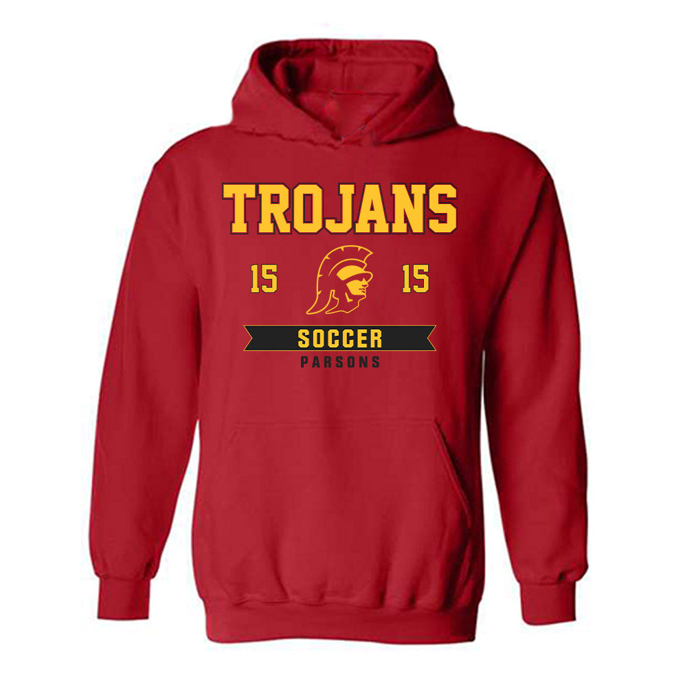USC - NCAA Women's Soccer : Alyssa Parsons - Classic Fashion Shersey Hooded Sweatshirt-1