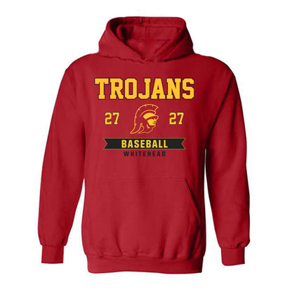 USC - NCAA Baseball : Ace Whitehead - Classic Fashion Shersey Hooded Sweatshirt-0