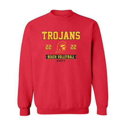 USC - NCAA Beach Volleyball : Kerry Keefe - Classic Fashion Shersey Crewneck Sweatshirt-0