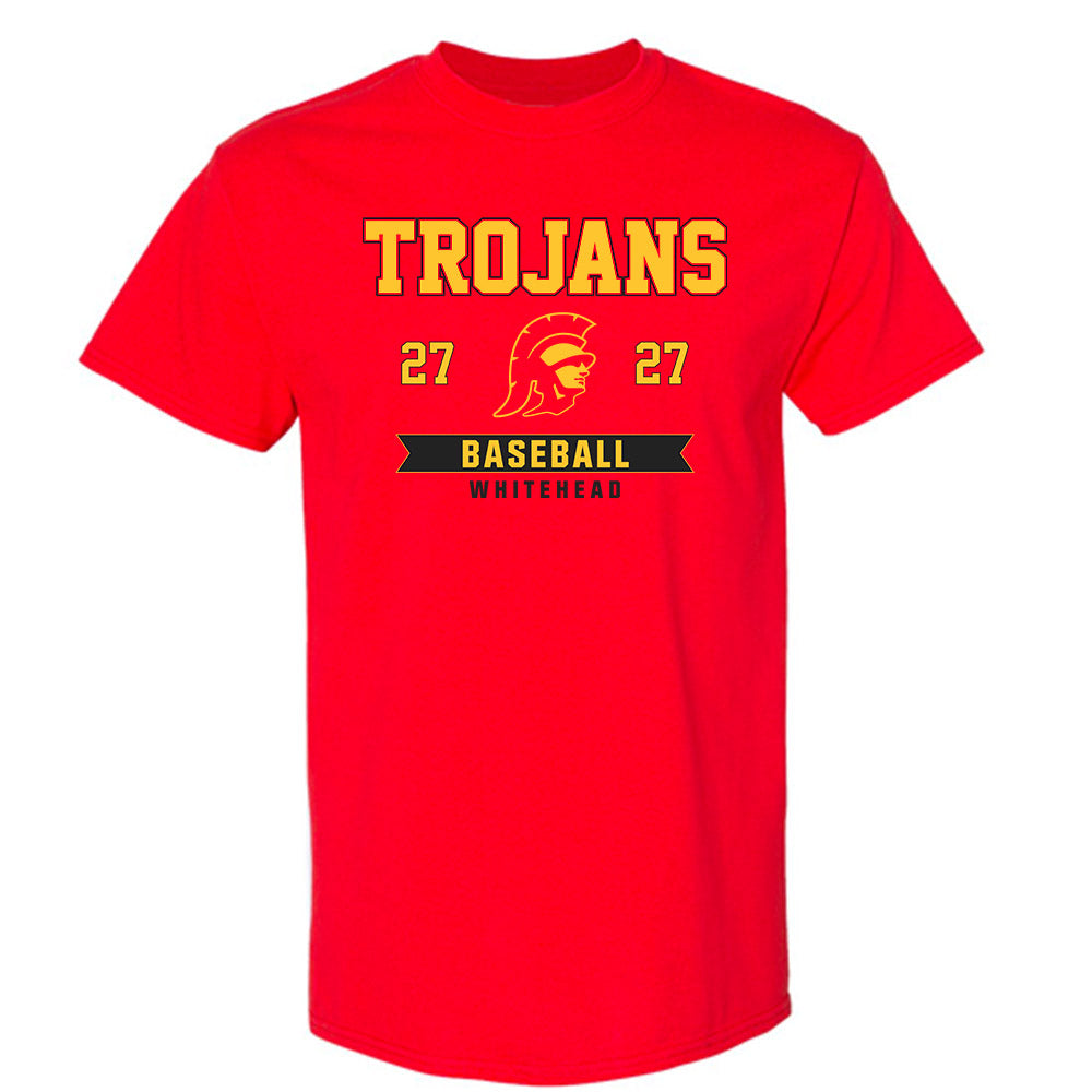 USC - NCAA Baseball : Ace Whitehead - Classic Fashion Shersey T-Shirt-0