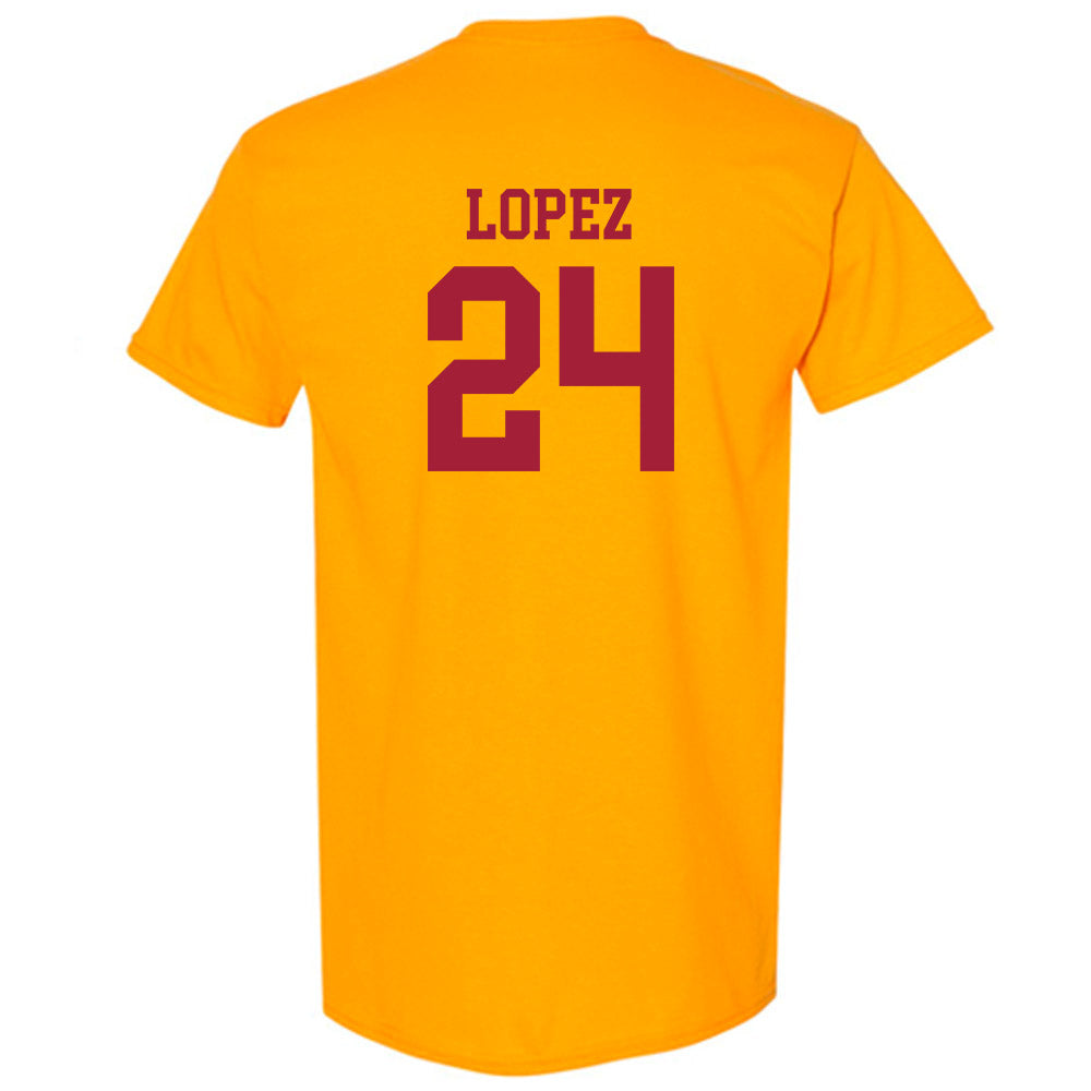 USC - NCAA Baseball : Augie Lopez - Classic Shersey T-Shirt-1