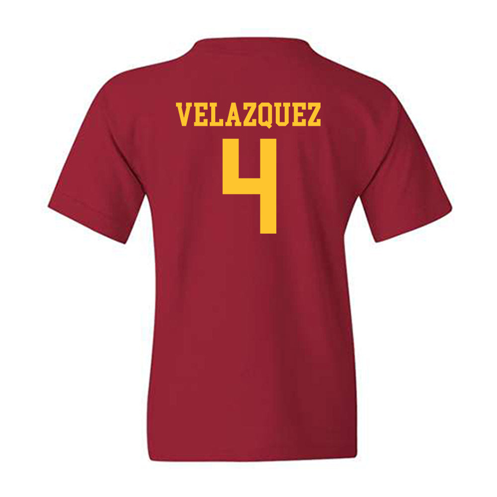 USC - NCAA Baseball : Diego Velazquez - Classic Shersey Youth T-Shirt-1