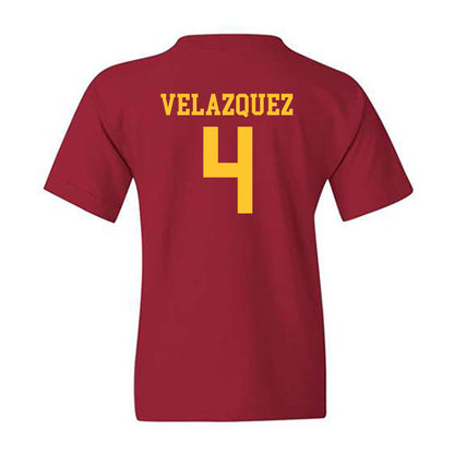 USC - NCAA Baseball : Diego Velazquez - Classic Shersey Youth T-Shirt-1