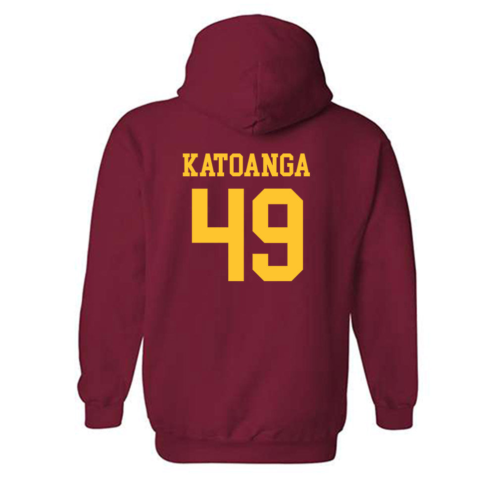 USC - NCAA Football : Simote Katoanga - Classic Shersey Hooded Sweatshirt-1