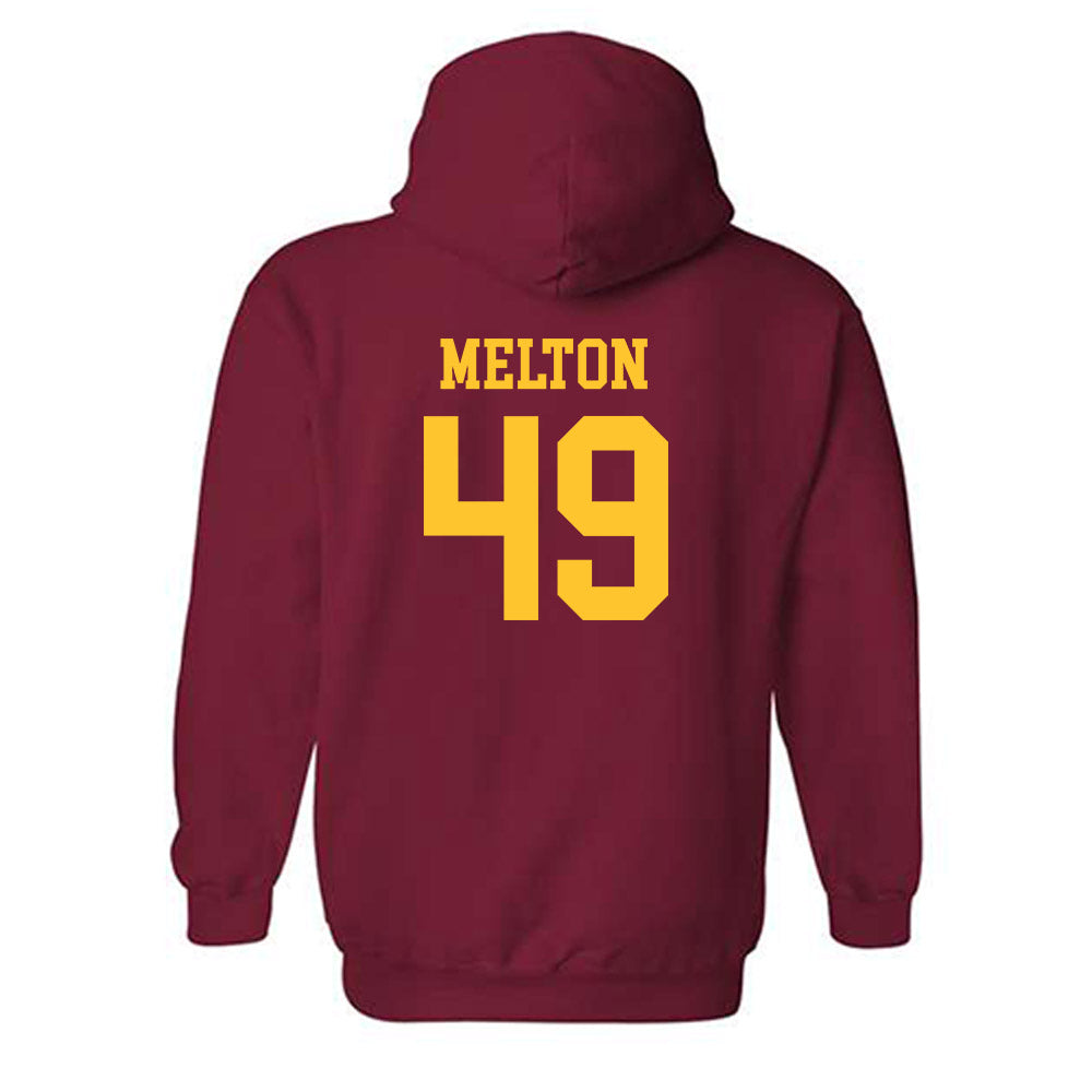 USC - NCAA Football : Fisher Melton - Classic Shersey Hooded Sweatshirt-1