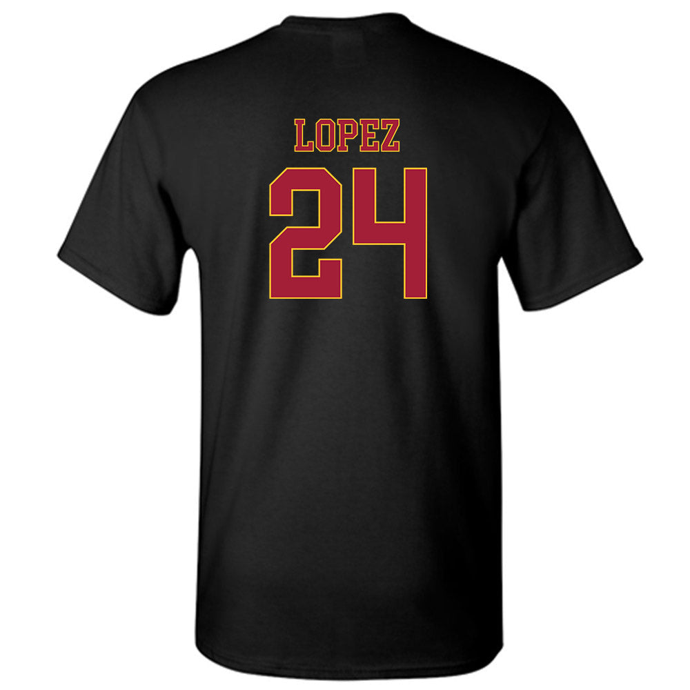 USC - NCAA Baseball : Augie Lopez - T-Shirt-1