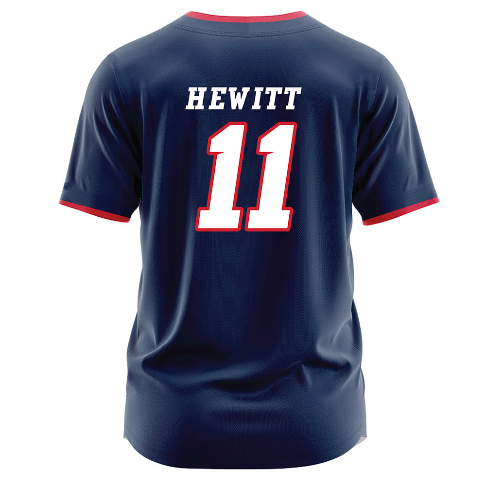 Fresno State - NCAA Baseball : Brady Hewitt - Navy Jersey-1