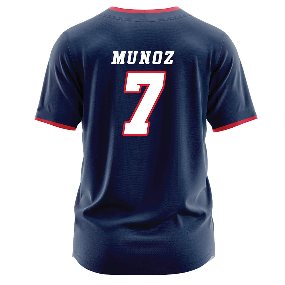 Fresno State - NCAA Baseball : Ayden Munoz - Navy Jersey-1