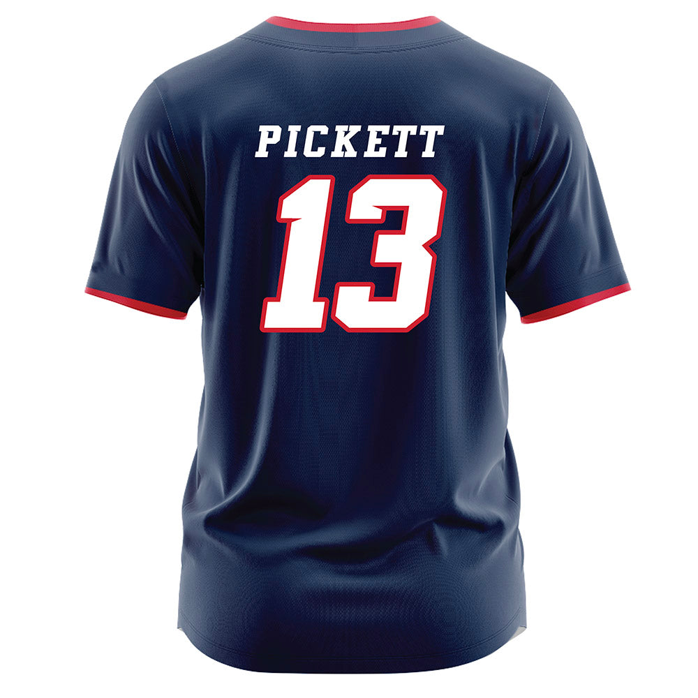 Fresno State - NCAA Baseball : Mikey Pickett - Navy Jersey-1