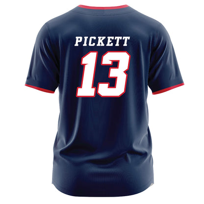 Fresno State - NCAA Baseball : Mikey Pickett - Navy Jersey-1