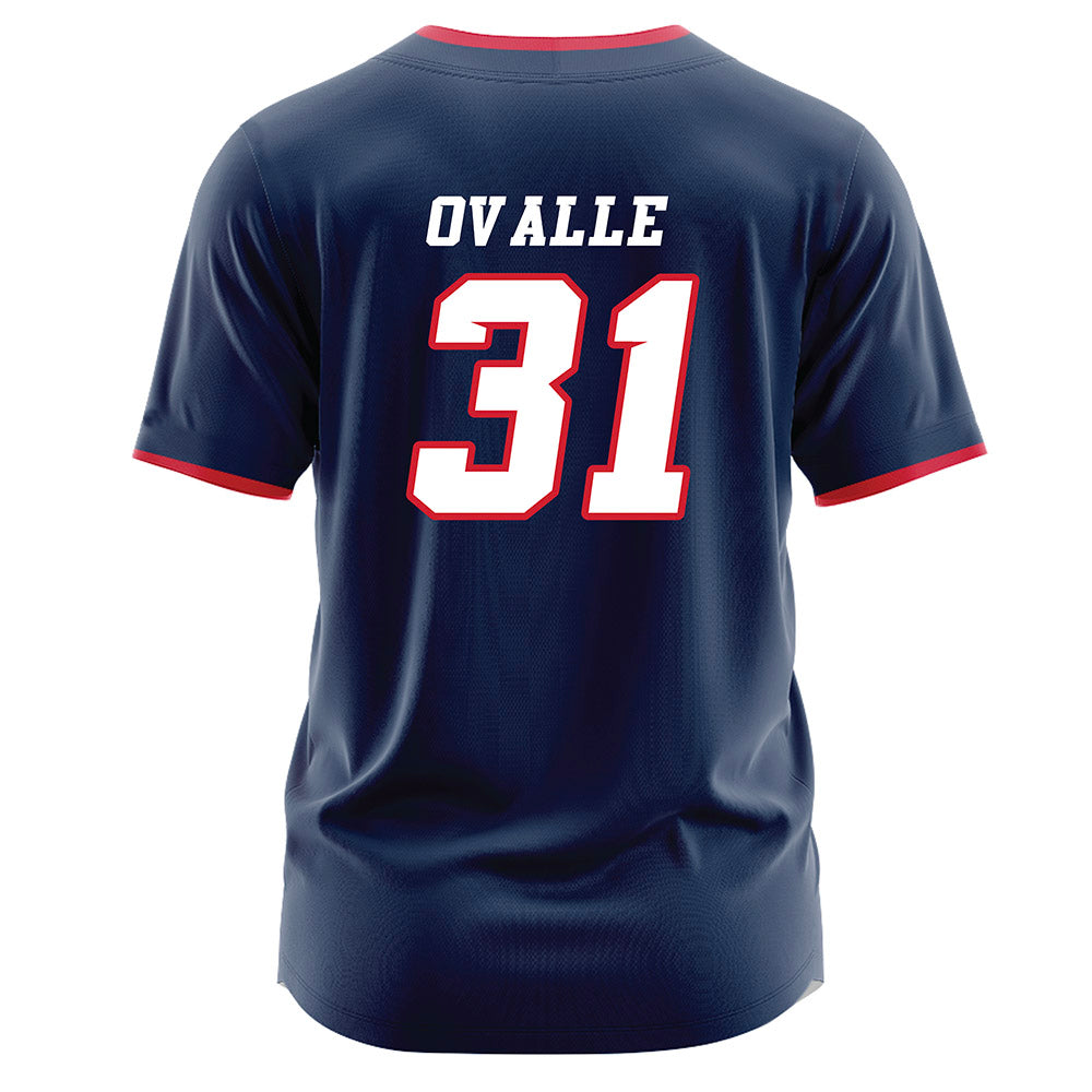 Fresno State - NCAA Baseball : Barclay Ovalle - Navy Jersey-1